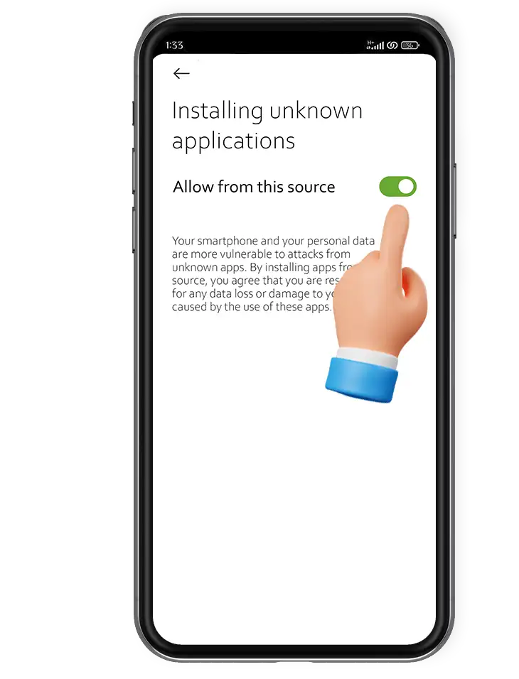Step 3 download 1win app Android
